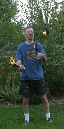 Three torch cascade.